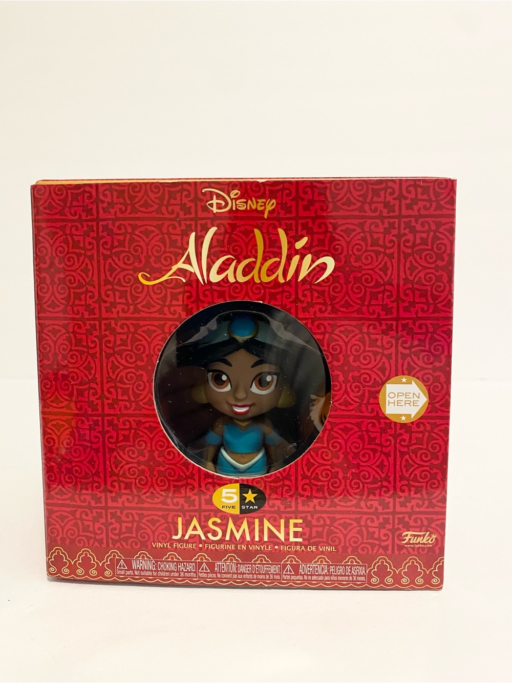 Funko Aladdin Five Star Disney Jasmine Princess Tiger Rajah New in Box Gift Toy